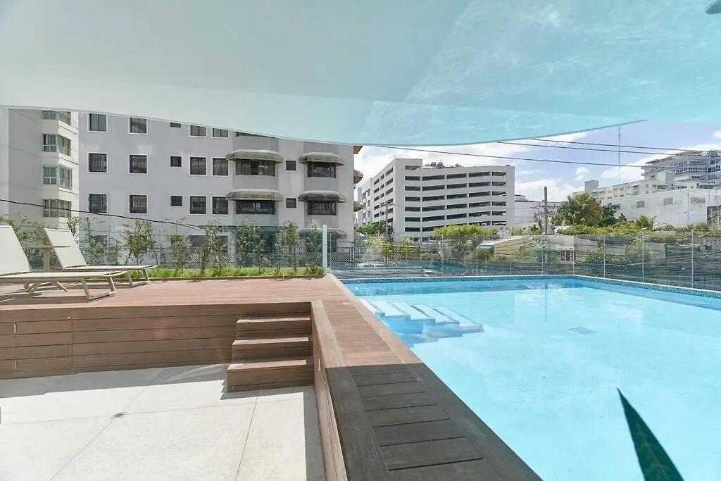 דירה סנטו דומינגו Central Luxury - New Condo - Pool/Gym/Bar In Piantini